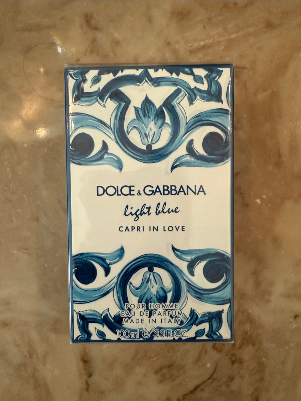 Dolce & Gabbana Light Blue Capri In Love - Blue & White Decorative Box